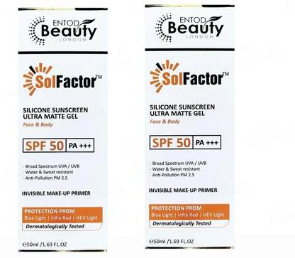 SolFactor Sunscreen - SPF 50+ PA+++ Silicone Sunscreen SPF 50 PA+++ | | Suitable for All Skin Types | 50ml