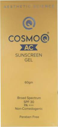 CosmoQ Sunscreen - SPF 50 PA+++ AC Sunscreen Gel