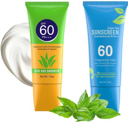 Your Beauty Sunscreen - SPF 60 PA+++ Ultra Protection Sunscreen combo SPF 60 PA+++ UVA / UVB Water Resistant spf50