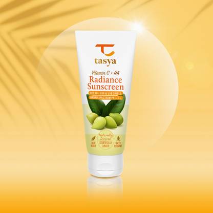 Tasya Sunscreen - SPF 50 PA++++ Vitamin C + HA - Ultra Lightweight Matte Sunscreen Gel Cream