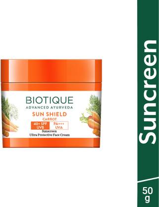 BIOTIQUE Sunscreen - SPF 50 PA+++ Bio Carrot