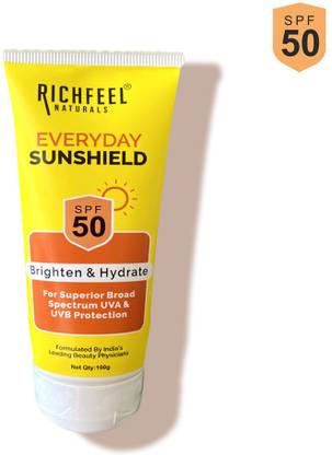 RICHFEEL Sunscreen - SPF 50 Sunshield (With SPF 50) 100 G