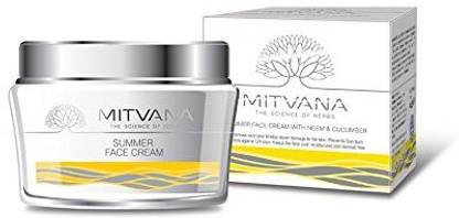 Mitvana Sunscreen - SPF 50 PA++ Summer Face Cream 50g with Neem & Cucumber (50 g)
