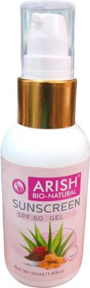 ARISH BIO-NATURAL Sunscreen - SPF 60 SUNSCREEN SPF 60 Gel
