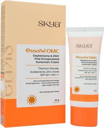 SKYYA Sunscreen - SPF 50+ PA+++ SKYA ESSONE SPF 50+ OXYBENZONE & OMC SUNSCREEN CREAM FOR UVA,UVB SUN PROTECTION