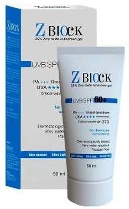 Z-Block Sunscreen - SPF 50 PA+ Sunscreen Gel Spf 50+