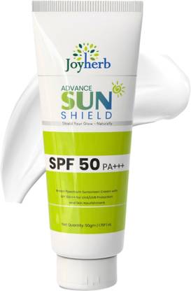 JoyHerb Sunscreen - SPF 50 PA+++ Advance Sun Shield, Broad Spectrum UVA/UVB Protection | Prevents Sunburn Tanning