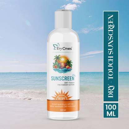 Tryones Sunscreen - SPF 50 PA+++ Face & Body Lotion Sunscreen 50 SPF Broad Spectrum Water Resistant (80 Minutes)