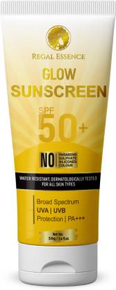 Regal Essence Sunscreen - SPF 50 PA+++ Glow Sunscreen for Full Sun Protection | Blocks UVA & UVB