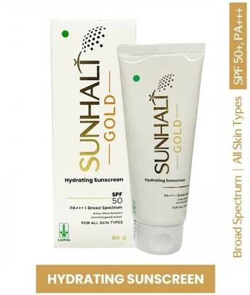 SUNHALT Sunscreen - SPF 50 PA+++ GOLD Sunscreen