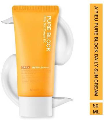 A'Pieu Sunscreen - SPF 45 PA+++ Pure Block Natural Daily Sun Cream SPF45/PA+++ For Uv Ray Protector Women