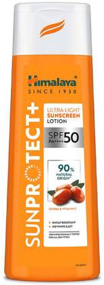 HIMALAYA Sunscreen - SPF 50 PA++++ Sun Protect+ Ultra Light Sunscreen Lotion