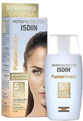 isdiN Sunscreen - SPF 50 PA++ Fotoprotector Fusion Water Spf50 Sunscreen 50 ml