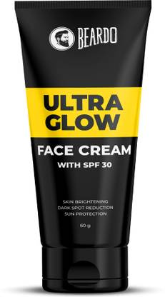 BEARDO Sunscreen - SPF 50 Ultraglow Face Cream For Men with Dark Spot Reduction Sun Protection