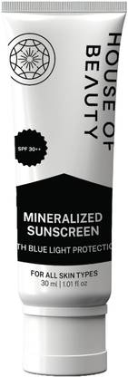 House of Beauty Sunscreen - SPF 30++ Mineral Sunscreen for kids & adults w/t SPF 30++ & Blue Light Protection