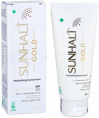 SUNHALT Sunscreen - SPF 50 PA+++ GOLD Hydrating Sunscreen