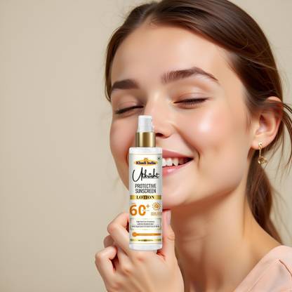 Utkrisht Sunscreen - SPF 60+ PA+++ Khadi Sunscreen Lotion SPF 60 with Skin Comfort and Protection