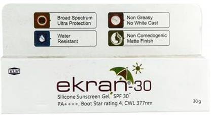 Ekran Sunscreen - SPF 50 PA++++ Silicone Sunscreen Gel SPF 30 PA++++