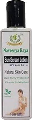 Naveenya Kaya Sunscreen - SPF 50 PA+++ Sun Screen Lotion Combo 2 Pcs