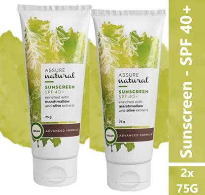 ASSURE Sunscreen - SPF 50 (enriched with marshmallow and olive extracts)
