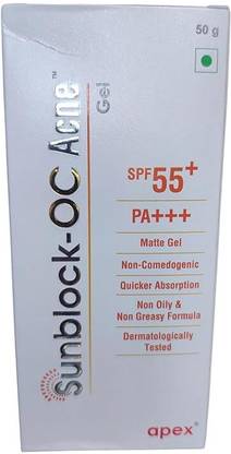 Sunblock OC Sunscreen - SPF 50 PA+++ Oil Control Sunscreen gel 50g