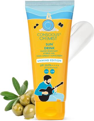 Conscious Chemist Sunscreen - SPF 50 PA++++ Ceramides Sunscreen SPF 50 PA++++ | Lightweight, Water-Resistant | No White Cast