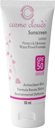 Cosmo Clouds Sunscreen - SPF 50 Sunscreen Lotion Protect & Moisture Waterproof Formula SPF50