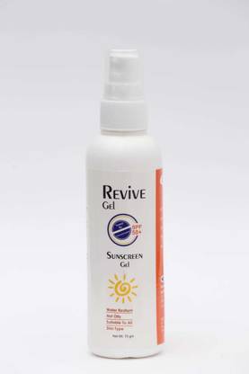 Revive Sunscreen - SPF 50 Sunscreen Gel SPF 50, 70 Ml UVA and UVB Protection Gel for All Type Skin