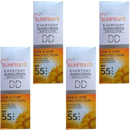 DOOMSDAY Sunscreen - SPF 50 PA+++ SUNFRAYS SUNSCREEN FOR COMPLETE HIGH PROTECTION SUN RAYS PACK OF-100ml x 4