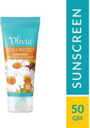 Olivia Sunscreen - SPF 50 UVA, UVB Protection, Ultra Protect ++
