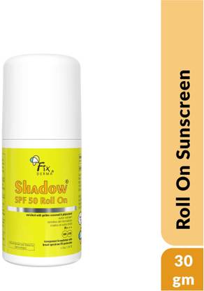 Fixderma Sunscreen - SPF 50 PA+++ Shadow Roll On Sunscreen SPF 50 PA+++, Water Resistant, UVA & UVB Protection
