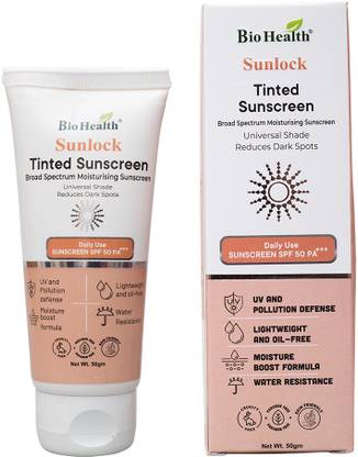 Bio Health Sunscreen - SPF 50+++ PA+++ Sunlock Tinted sunscreen