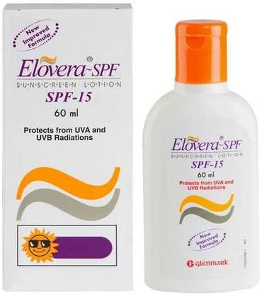 Glenmark Sunscreen - SPF 50 ELOVERA SPF 15 LOTION