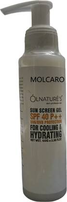 MOLCARO Sunscreen - SPF SPF 40 PA++ SUN SCREEN GEL SPF 40 P+++ FOR COOLING & HYDRATINGS
