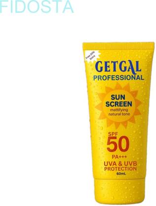 fidosta Sunscreen - SPF 50 PA+++ UV + HEV Sunscreen SPF 50 PA++++ with Matte Look