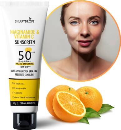 smartdrops Sunscreen - SPF 50 PA+++ Sunscreen Cream - For Sun Protection | for Man & Woman | Sun Cream