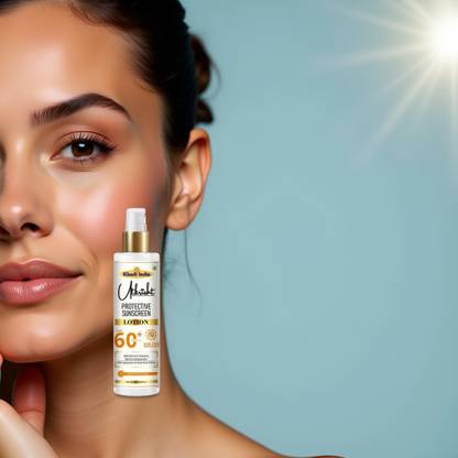 Utkrisht Sunscreen - SPF 60+ PA+++ Khadi Herbal SPF 60 Lotion for Clean and Bright Skin