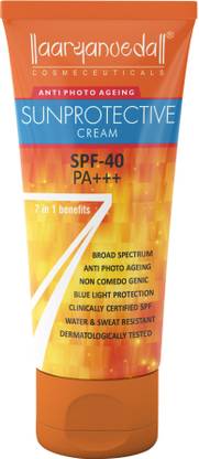 Aaryanveda Sunscreen - SPF 40 PA+++ Sunprotective Sunscreen UVB + UVA & Water Proof For Men & Women SPF 40 PA+++