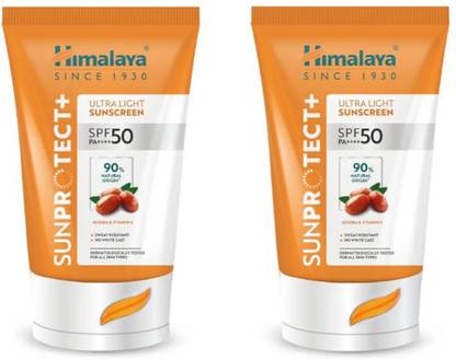 HIMALAYA Sunscreen - SPF 50 PA++++ Sun Protect+ Ultra Light Sunscreen
