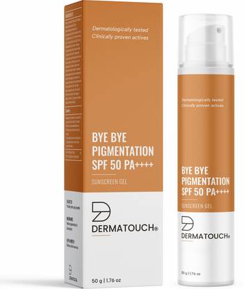 Dermatouch Sunscreen - SPF 50 PA++++ BYE BYE PIGMENTATION SUNSCREEN| SPF 50 PA++++ | FOR ALL SKIN TYPES| 50G