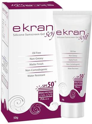 Ekran Sunscreen - SPF 50 PA+++ Soft SPF 50+ Silicone Sunscreen SPF 50 | Anhydrous Sunscreen for All Skin types
