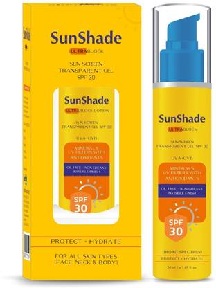 SunShade Sunscreen - SPF 50 ULTRA BLOCK SUNSCREEN TRANSPARENT GEL