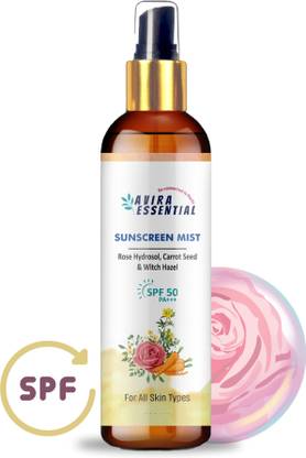 Avira Essential Sunscreen - SPF 50 PA++ Sunscreen Spray SPF 50 | Women & Men| Broad Spectrum, Non-Oily & Water Resistant
