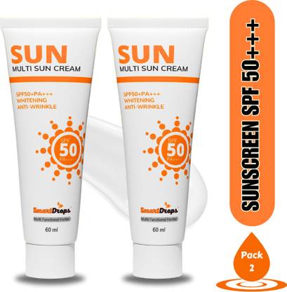 smartdrops Sunscreen - SPF 50 PA+++ Sunblock Sunscreen Creem For Deeply Hydrating