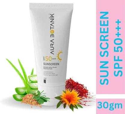 aura botanik Sunscreen - SPF 50 PA+++ UV DEFENSE PLANT BASE SUNSCREEN SPF 50 PA+++