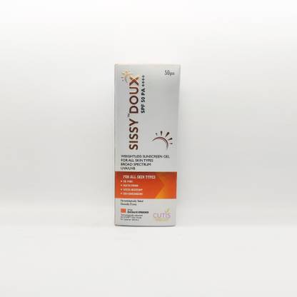 CUTIS Sunscreen - SPF 50 PA+++ SISSY DOUX SUN SCREEN SPF 50 PA ++++ -50gm