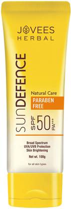 JOVEES Sunscreen - SPF 50 PA+++ Sun Defence Cream SPF 50 Sunscreen| For All Skin Type | UVA & UVB Protection