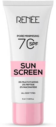 Renee Sunscreen - SPF 50 PA++++ Pore Minimizing Gel, 2% Peptides, 3% Multivitamins, 2% Niacinamide
