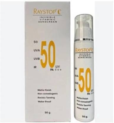 RAYSTOP Sunscreen - SPF 50 PA+++ C Sunscren (Invisible Vitamin C )