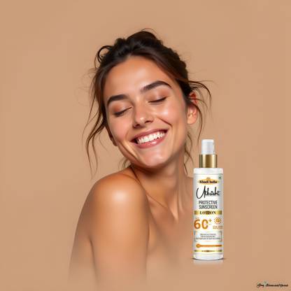 Utkrisht Sunscreen - SPF 60+ PA+++ Khadi Natural SPF 60 Sun Lotion for All Skin Types